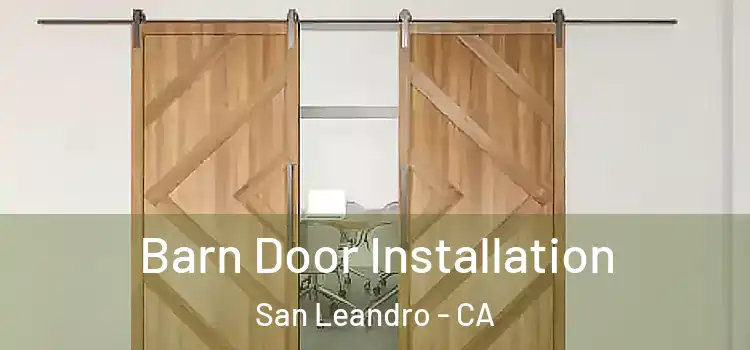  Barn Door Installation San Leandro - CA
